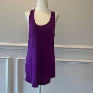 Cabi 271 Purple Scoop Neck Racerback Tank Size Small